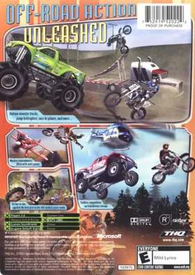 MX Unleashed (USA) box cover back